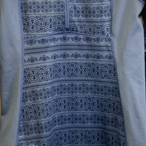 CALIA by Carrie Underwood Blue Floral Graphic Zip Athleisure Jacket 5021 - Picture 5 of 9